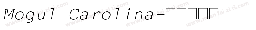 Mogul Carolina字体转换